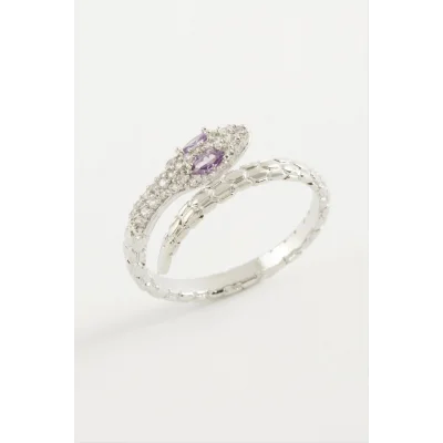  Yılan Zirkon Taşlı Yüzük