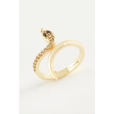  Yılan Zirkon Taşlı Yüzük