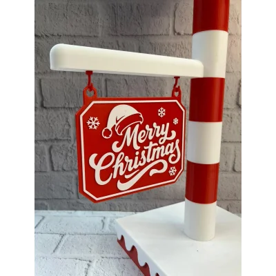 BUĞZ Yılbaşı Tabelalı Dekoratif Lamba Merry Christmas Işıklı Tasarım - Lisinya