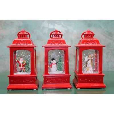 BUĞZ Yılbaşı Temalı Işıklı Müzikli Kar Küresi Alk3222