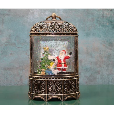 BUĞZ Yılbaşı Temalı Işıklı Müzikli Kar Küresi Model 4