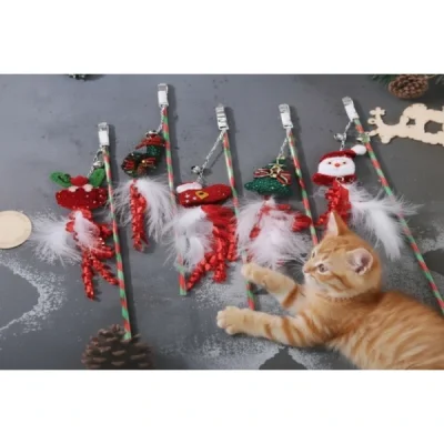 BUĞZ Yılbaşı Temalı Zilli Kedi Oyun Oltası