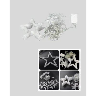 BUĞZ Yıldız Figürlü Perde Peri Led 3x3 Metre Dekoratif Işık - Lisinya