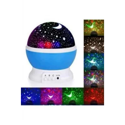  Yıldız Görünümlü Gece Lambası Renkli Masa Lambası Gökyüzü Projeksiyon