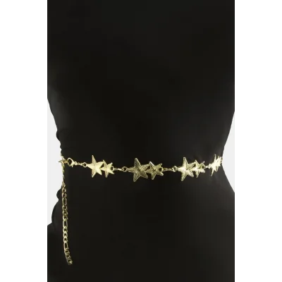 BUĞZ Yıldız Metal Zincir Kemer