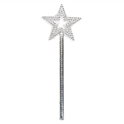 BUĞZ Yıldız Model Peri Asası Melek Asası Prenses Asası Metalize Gümüş Renk