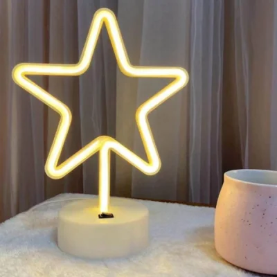 BUĞZ Yıldız Neon LED Lamba