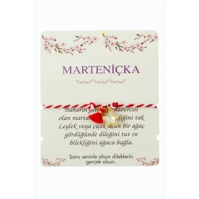 BUĞZ Yıldız Püskül Marteniçka İp Bileklik