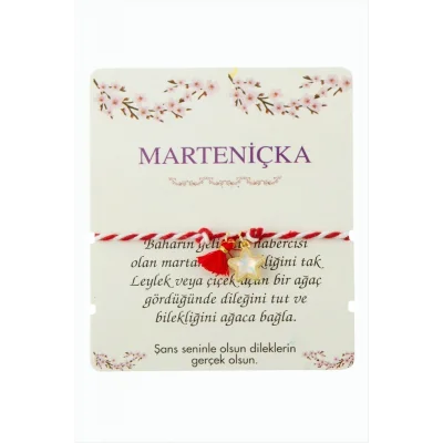 BUĞZ Yıldız Püskül Marteniçka İp Bileklik