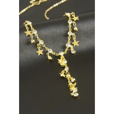 BUĞZ Yıldız Taşlı Y Kolye