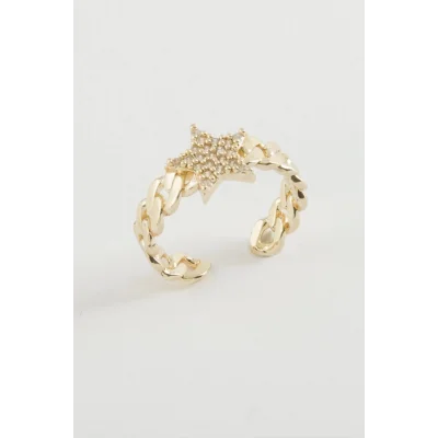  Yıldız Zirkon Taşlı Yüzük