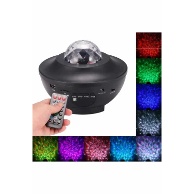 BUĞZ Yıldızlı gökyüzü Projektörü Uzaktan kumandalı Çocuklara Özel Şarjlı - BUĞZ