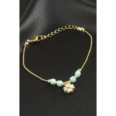 BUĞZ Yonca Küp Kristal Bileklik