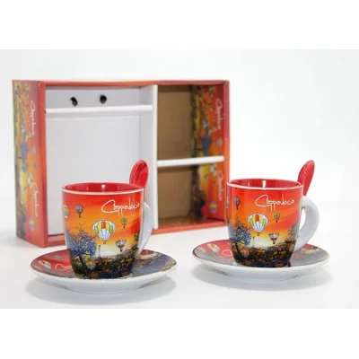 BUĞZ Yöresel İkili Fincan Seti Model 3