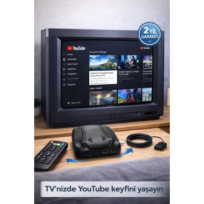 BUĞZ YouTube İzleten WiFi Uydu Alıcısı – 1080P Full HD, HDMI & USB, Otomatik Kanal Ayarlı