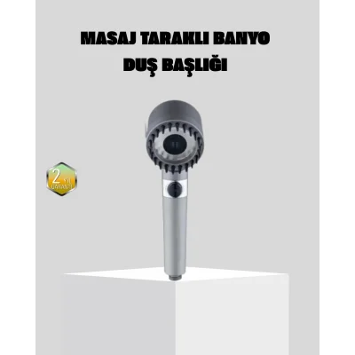 BUĞZ Yüksek Basınçlı Masajlı Duş Başlığı Su Tasarruflu