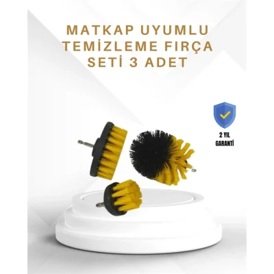  Yüksek Devirde Etkili Temizlik Sağlayan Matkap Ucu Fırça Seti