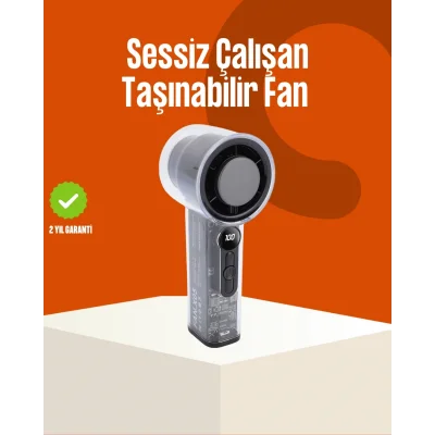  Yüksek Hızlı Şarjlı Fan | Kamp, Ofis ve Açık Hava İçin İdeal