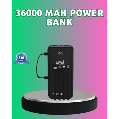 BUĞZ Yüksek Kapasite Taşınabilir Şarj Aleti Çoklu Kablo Çıkışlı