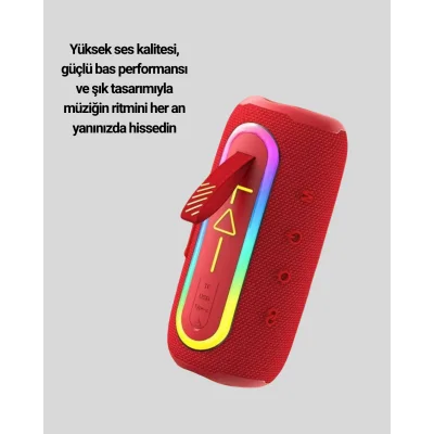 BUĞZ Yüksek Ses Kaliteli Kablosuz Hoparlör LED Işıklı Yeni Nesil - BUĞZ
