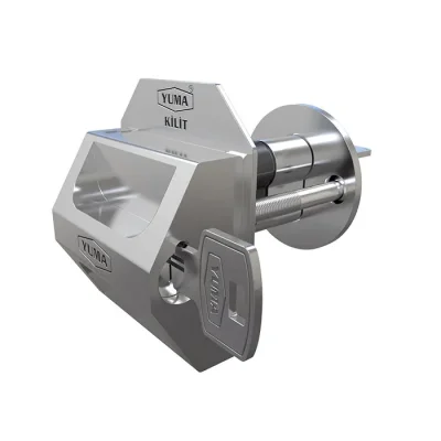  Yuma Kilitli Kapı Güvenlik Çelik Rozeti - Sağ