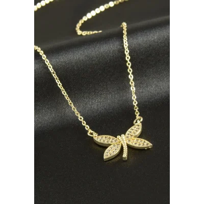 BUĞZ Yusufçuk Zirkon Taşlı Kolye