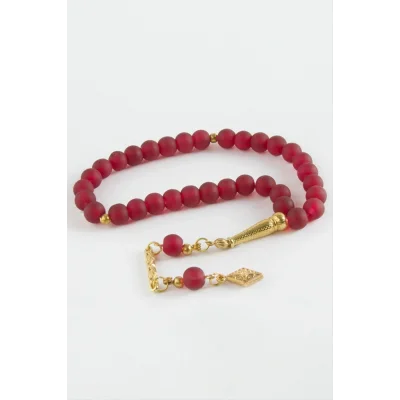 BUĞZ Yuvarlak Cam Taş Tesbih 8 mm