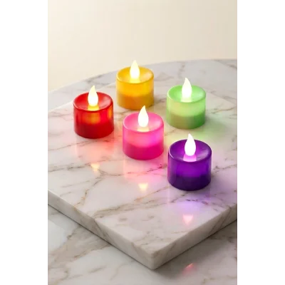 BUĞZ Yuvarlak Şekilli Işıklı Mum 4 cm