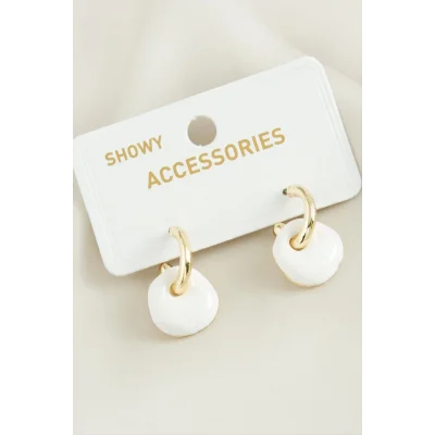  Yuvarlak Trend Mineli Küpe