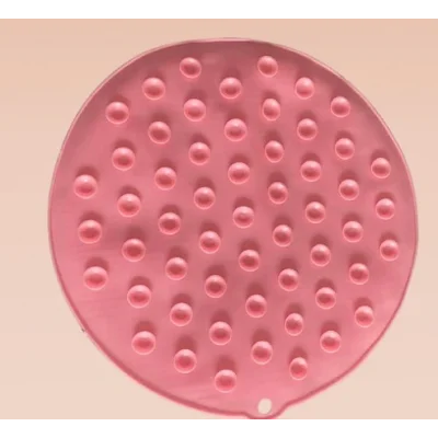 BUĞZ Yuvarlak Vantuzlu Banyo Sırt Kese Matı 26 cm