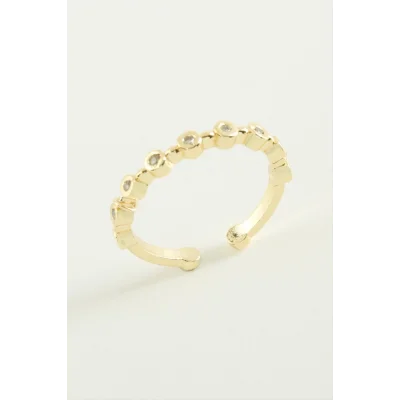  Yuvarlak Zirkon Taşlı Yüzük