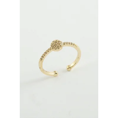  Yuvarlak Zirkon Taşlı Yüzük