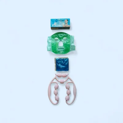 BUĞZ Yüz Maskesi Cilt Bakım Seti – Maske, Buz Küresi, Termo Jel Ve Selülit Masaj Aleti