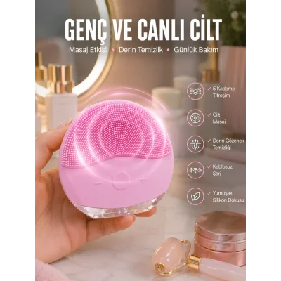 BUĞZ Yüz Temizleme Aleti Genç Görünüm Sağlayan, Kan Dolaşımını Hızlandıran, Kablosuz ve Taşınabilir Yeni Nesil