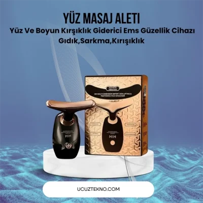  Yüz ve Boyun Masaj Aleti – Yunus Tasarım, Kırışık Görünümü Giderici