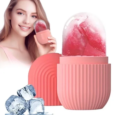 BUĞZ Yüz Ve Göz Altı İçin Silikon Buz Masaj Aleti - Soğuk Terapi buz silindiri