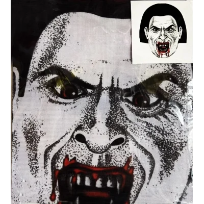  Yüze Yapışan Kafaya Tam Geçmeli Streç Kanlı Vampir Maske Bez Maske Model 2-2