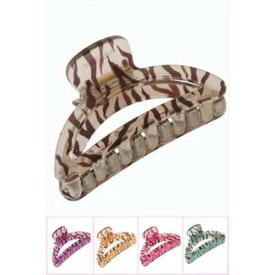BUĞZ Zebra Desenli Oval Mandal Toka 8 cm