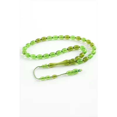  Zeytin Şekilli Plastik Tesbih 8*11 mm