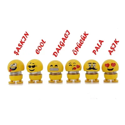 BUĞZ Zıp Zıp Kafalar Sevimli Kafa Sallayan Emojiler Çılgın Kafalar