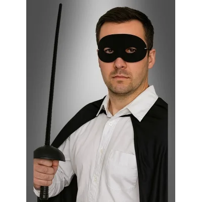 BUĞZ Zorro Kostüm Plastik Aksesuar Seti – Maske Ve Kılıç (67 Cm) - BUĞZ