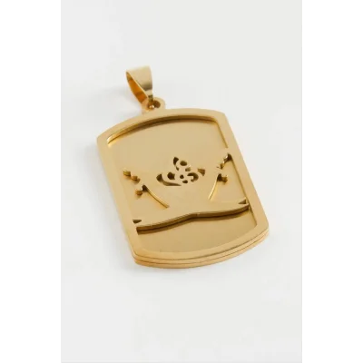  Zülfikar Çelik Kolye Ucu 4 cm