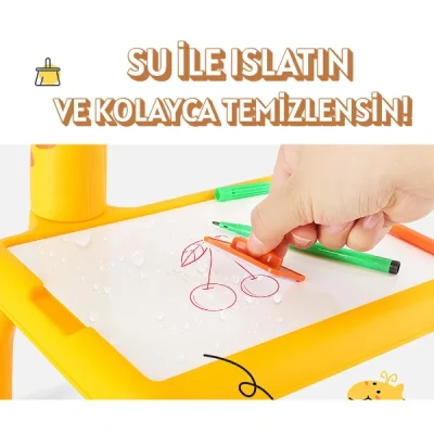 BUĞZ Zürafa Tasarımlı Projeksiyonlu Boyama Tahtası