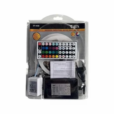 CATA CT 4558 RGB Şerit Led Kumandalı Trafolu Set 220V