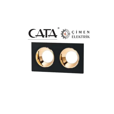 CATA CT 5056 Jaguar Siyah Bakır İkili Spot Kasası