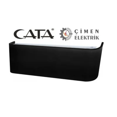 CATA CT 5213 12W Modern Penguen Led Aplik Siyah Kasa 3200K Günışığı