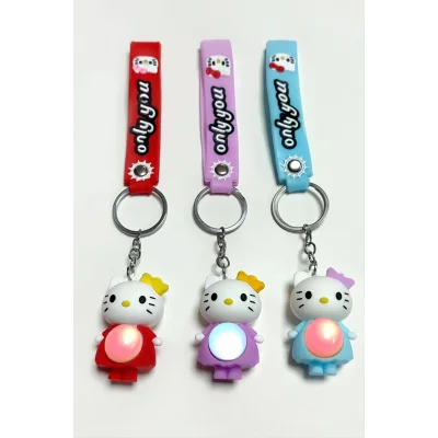 Çzgflm Karakteri Işıklı Silikon Anahtarlık