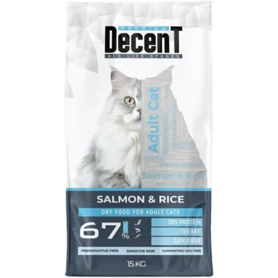 Decent Premium Somon Balıklı Kedi Maması 15 kg