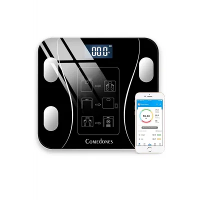 Dijital Baskül Yağ Su Kas Vücut Kitle Endeksi Kilo Ölçer Tartı