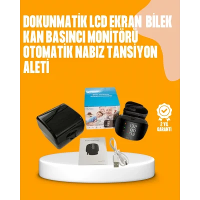 Dijital bilekten tansiyon ölçüm cihazı LCD